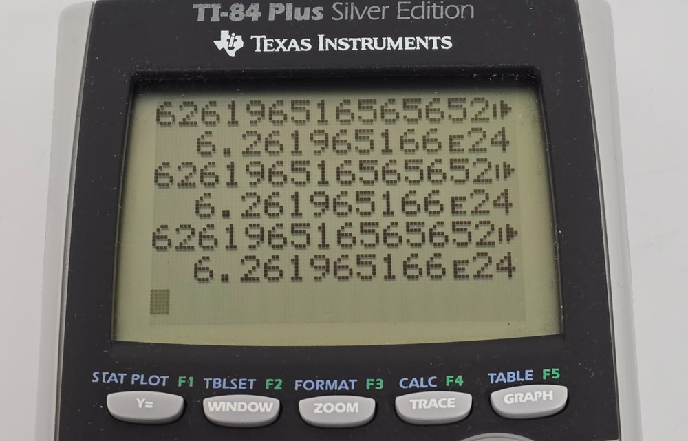 TEXAS INSTRUMENTS TI-84 PLUS SILVER EDITION GRAPHING CALCULATOR