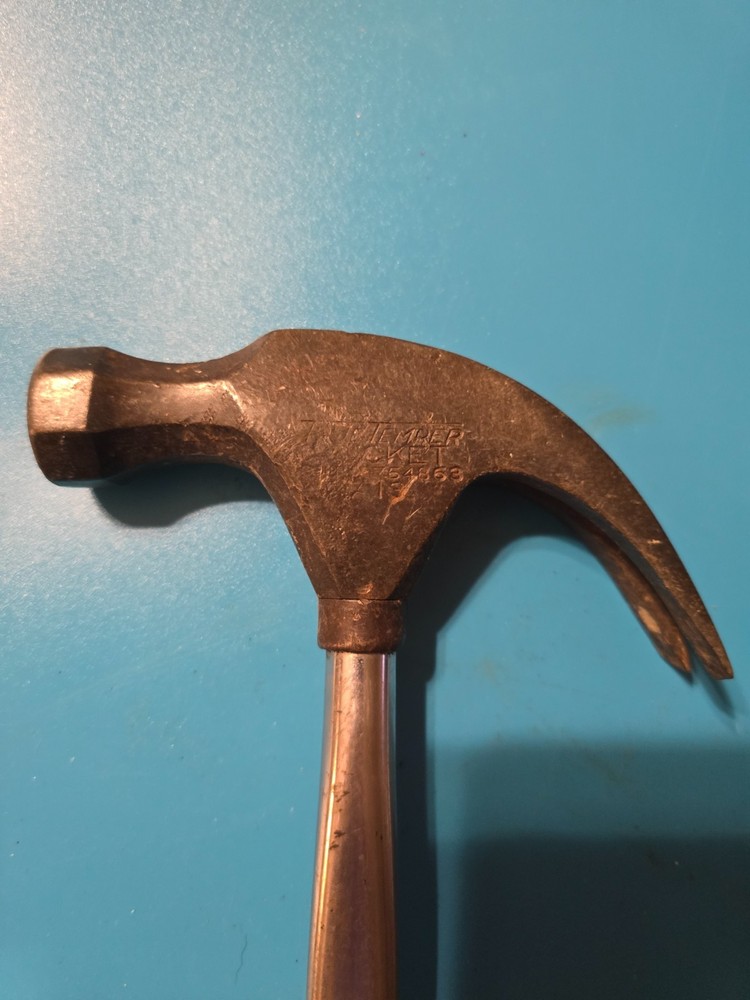 VINTAGE TRUE TEMPER ROCKET CLAW HAMMER A13 BLACK HANDLE