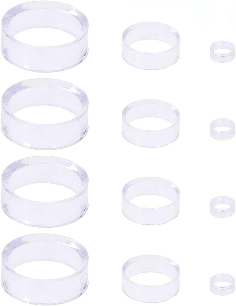 PENTA ANGEL Acrylic Display Stand 12Pcs Clear Large, Medium, Small, clear