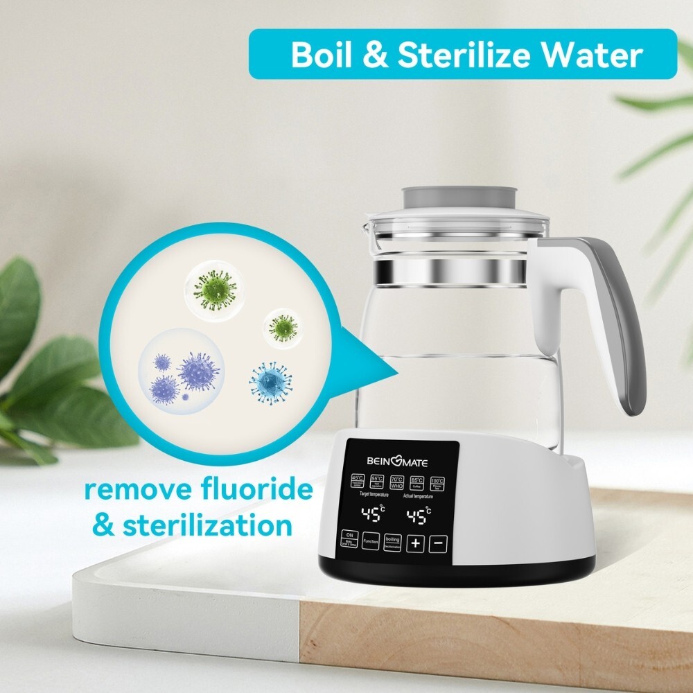 Smart Electric Kettle with Precise Temperature Control, 45-100°C Multi-Use, 1.5L