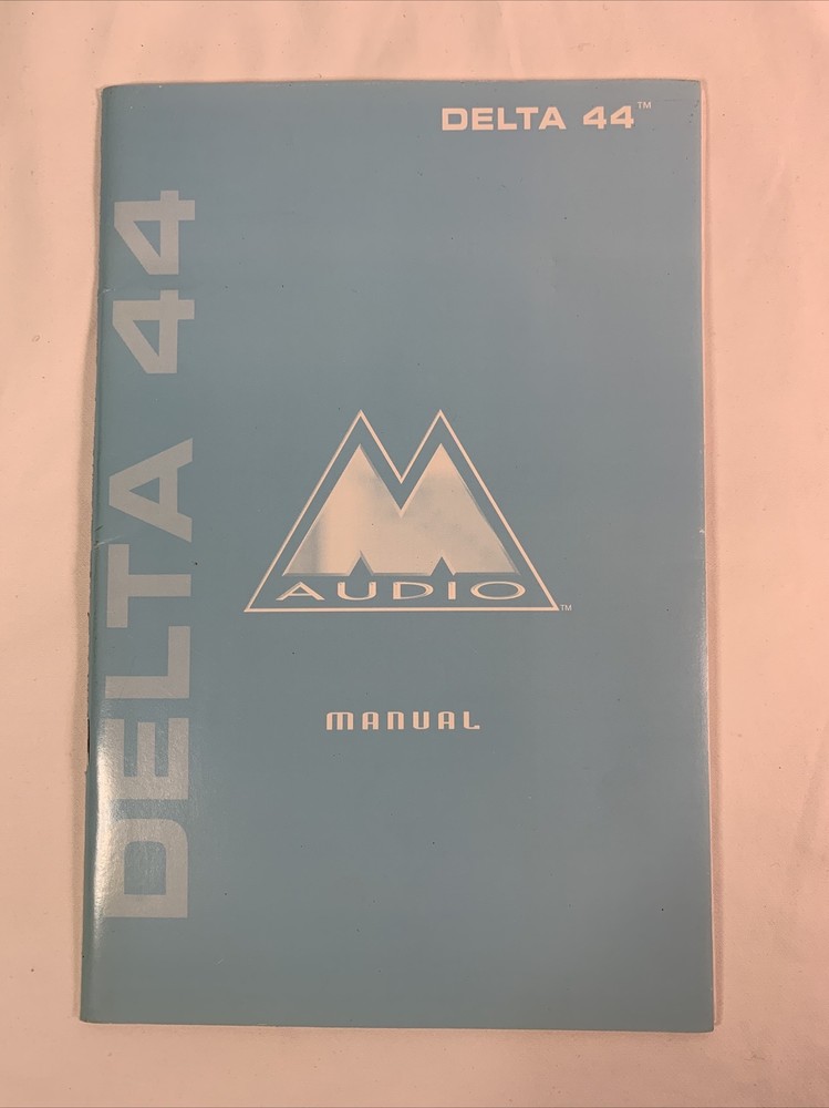 Delta 44 Audio, Manual