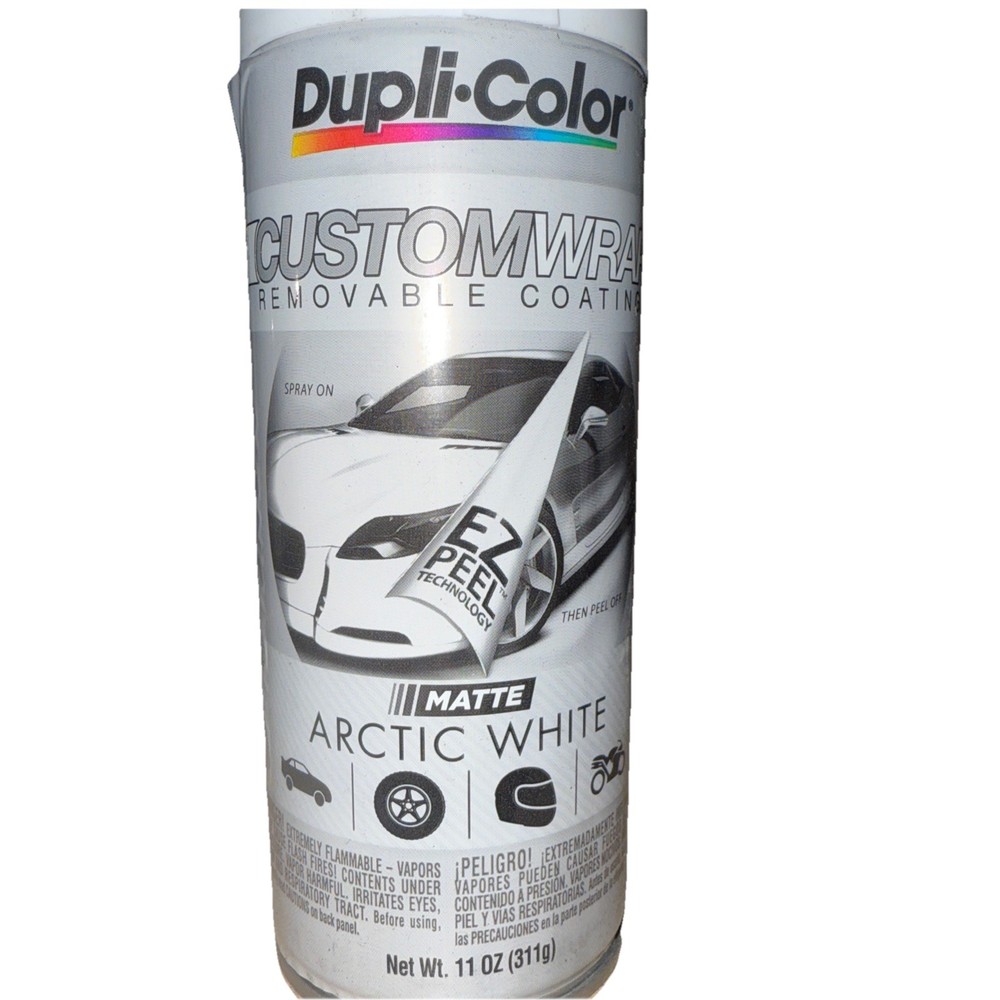 Duplicolor CWRC798-3 PACK MATTE ARCTIC WHITE CustomWrap -EZ Peel Technology-11oz
