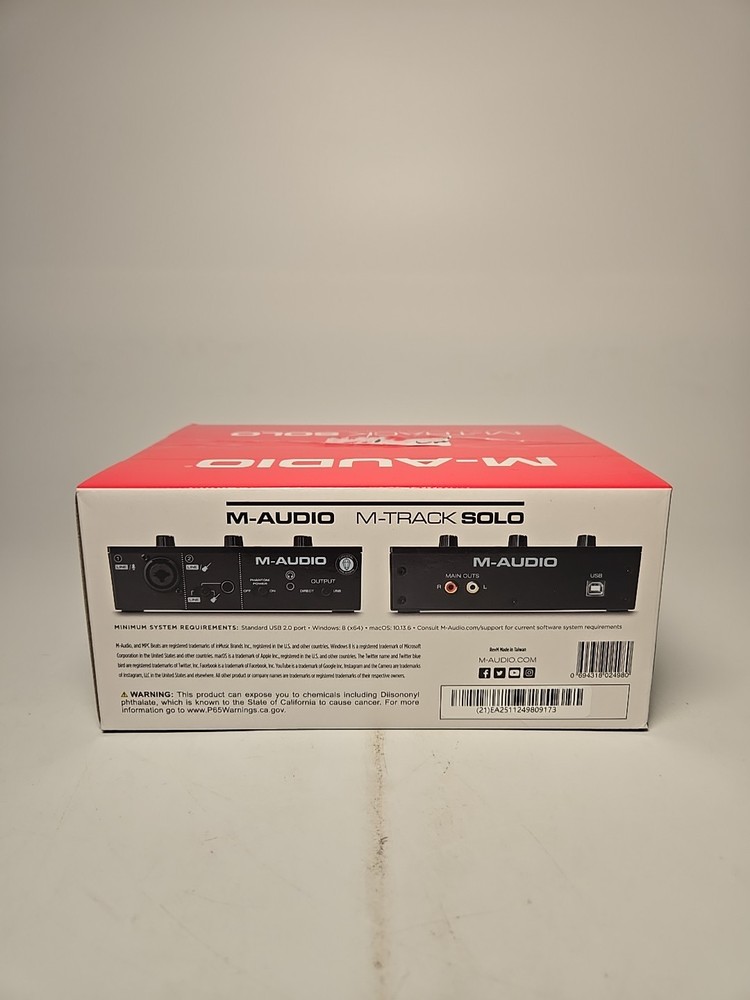 M-Audio M-Track Solo USB Audio Interface