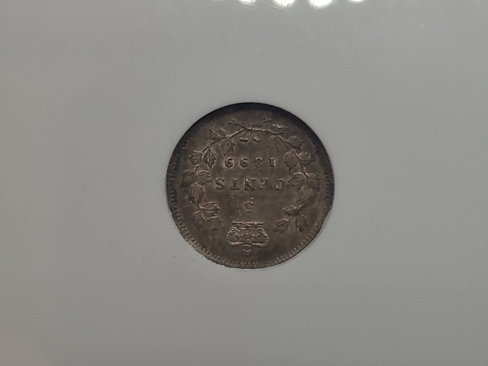 1899 Canada 5c Au55