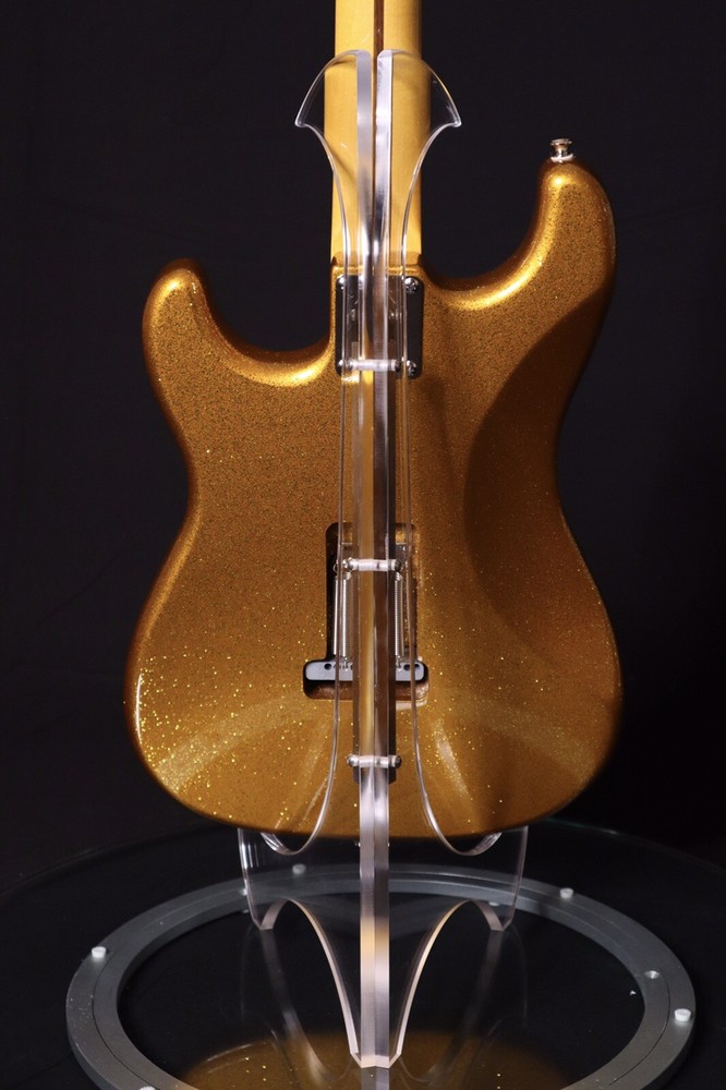 Clear Acrylic Guitar Stand Flame Treated Edge