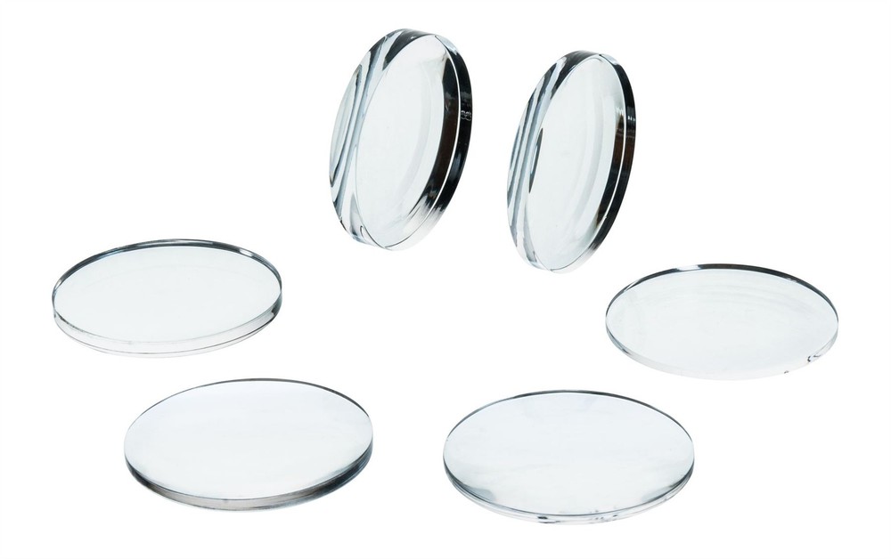 Eisco 6pc Acrylic Lens Set - 2" (50mm) Diameter
