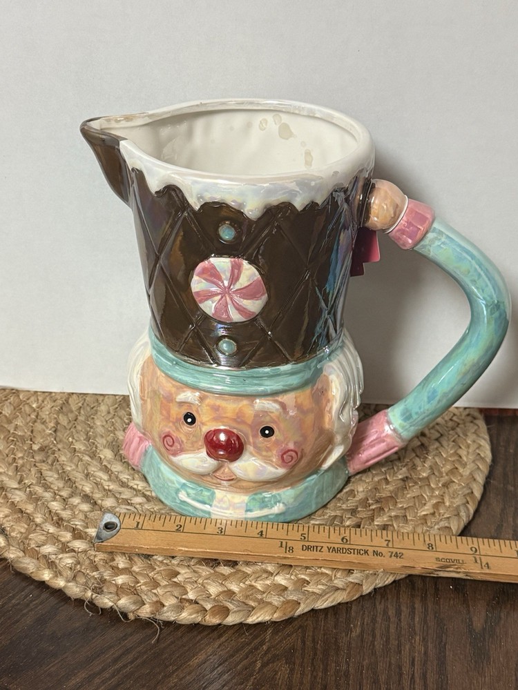 Iridescent Nutcracker Pitcher Pink Pastel