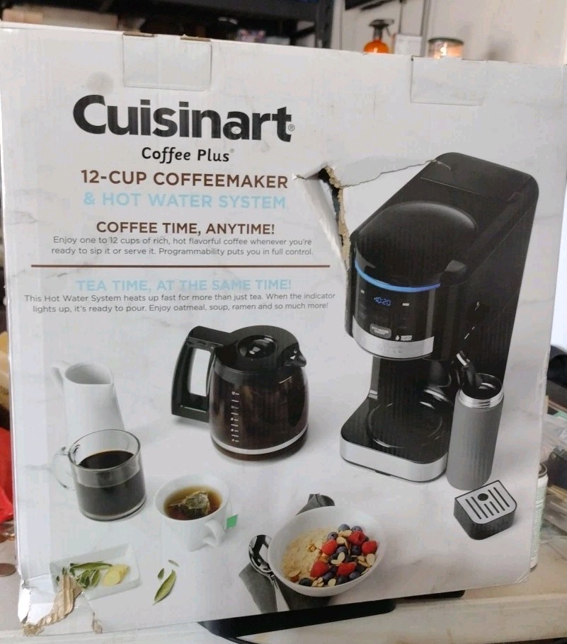 Cuisinart CHW-16 12-Cup Programmable Coffeemaker - Black Box Has Slight Damage