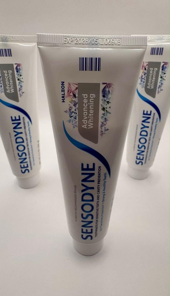 Sensodyne Advanced Whitening Toothpaste 6.5oz 4 Pack Sensitivity - Open Box