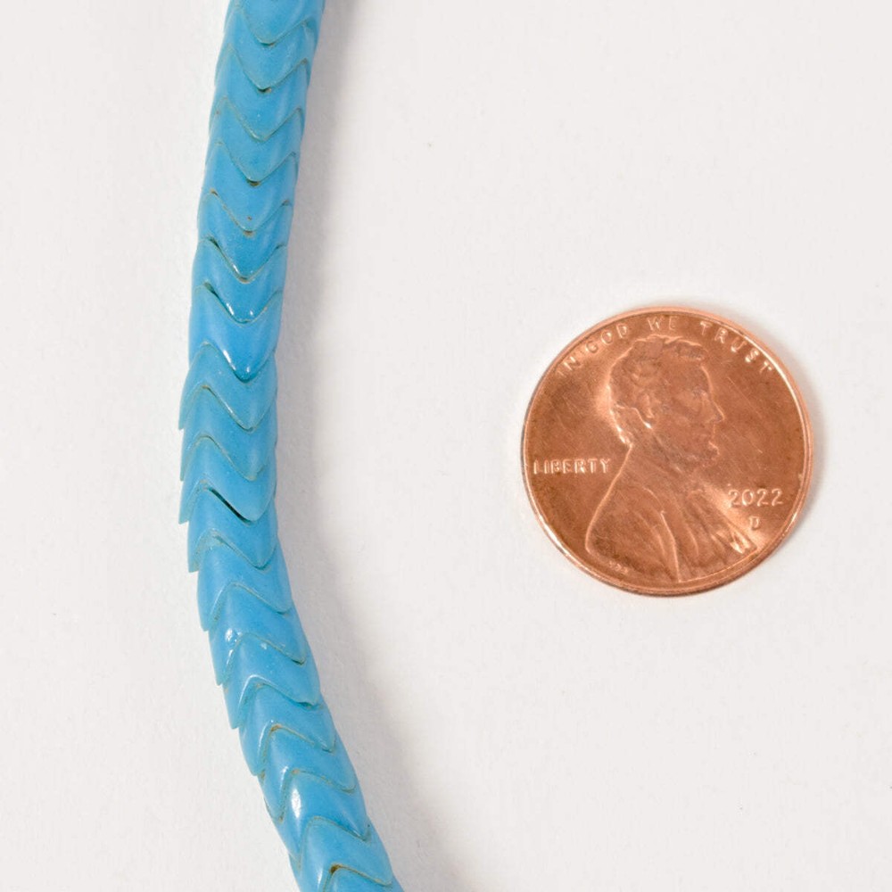 Snake Interlocking Blue Trade Beads