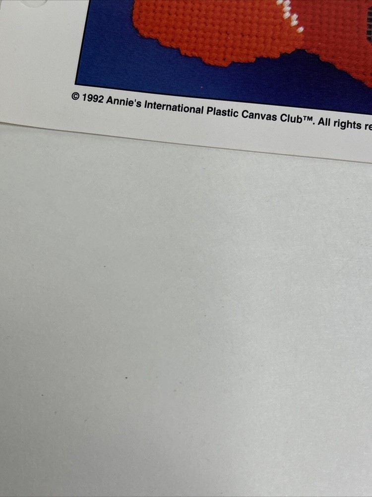 Clown Toss Game Annie's Attic Plastic Canvas Pattern Page