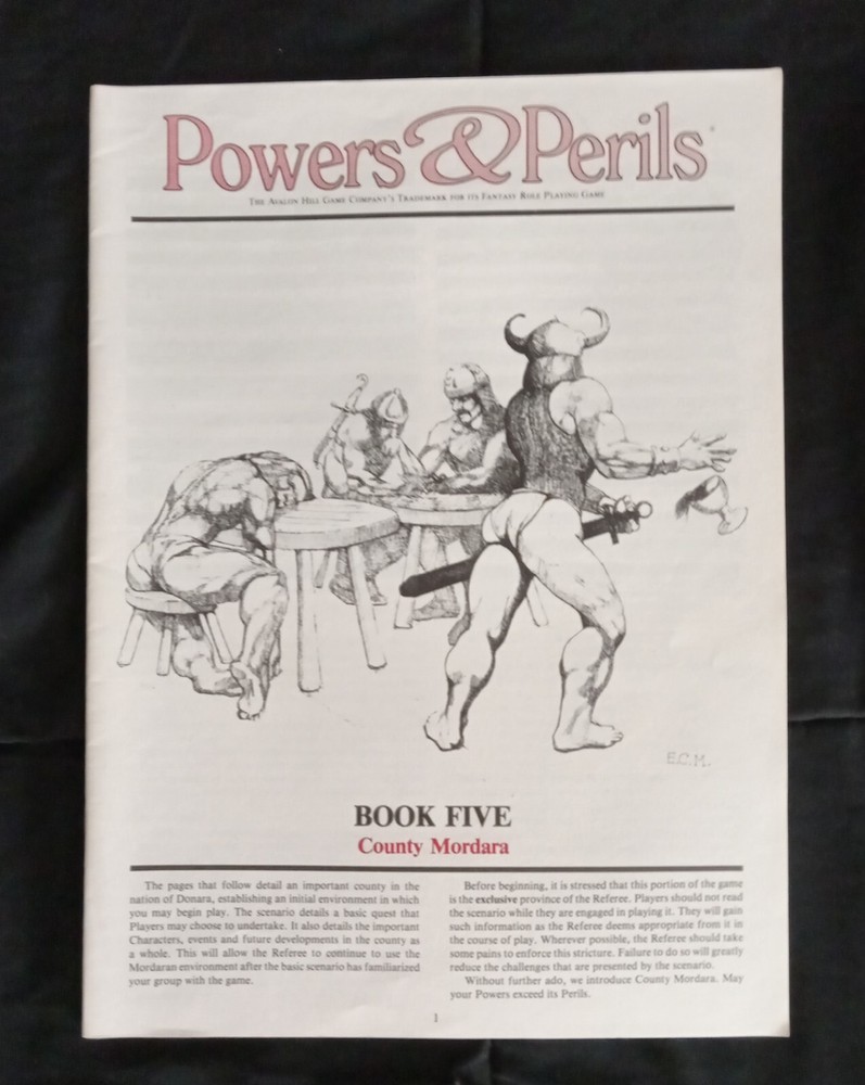 Powers & Perils Box Set (Avalon Hill) Fantasy RPG Good Condition (No Dice)