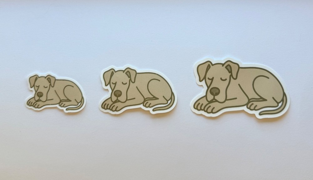 Great Dane Sleeping Sticker