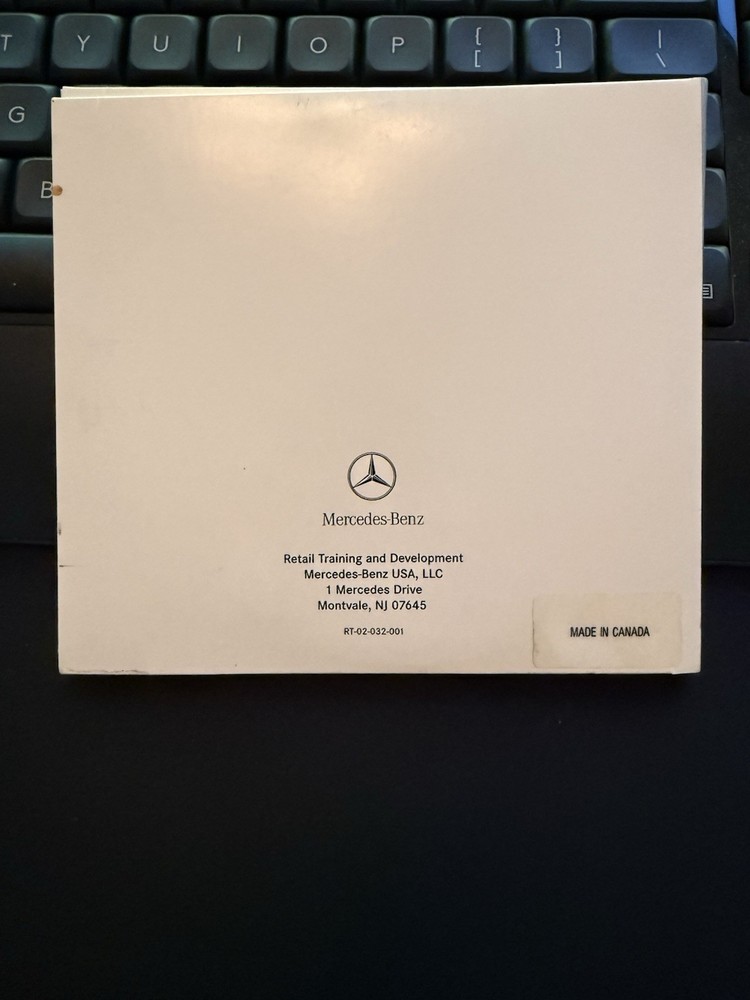 2003 Mercedes CD/DVD Combo Training Info Discs