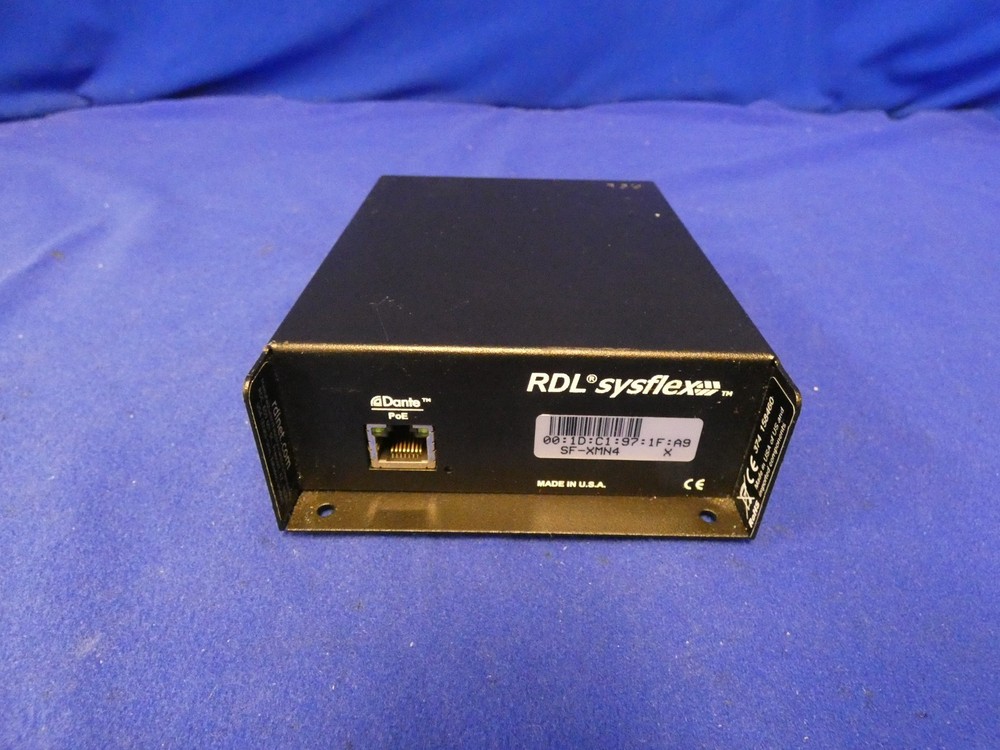 RDL SF-XMN4 Microphone to Network Interface w/ Dante PoE, 4 Input