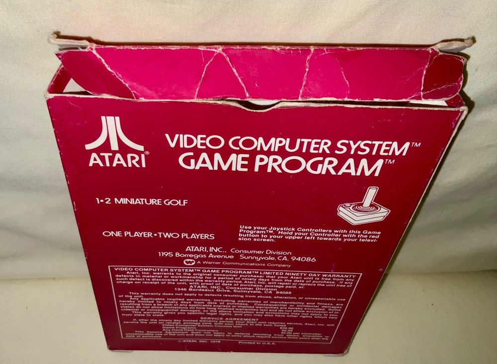 ATARI 2600 Miniature Golf (CX2626) - 1978 - Tested - See Description