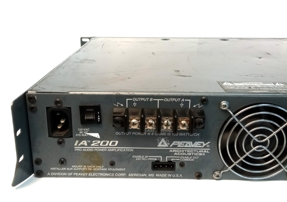 Peavey IA 200 Architectural Acoustics Power Amplifier