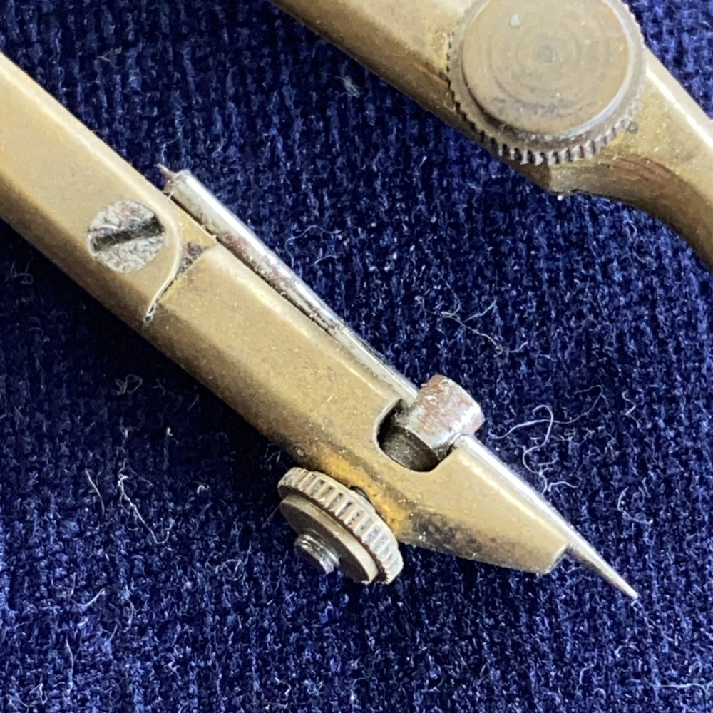 Antique Old Brass Drawing Compass