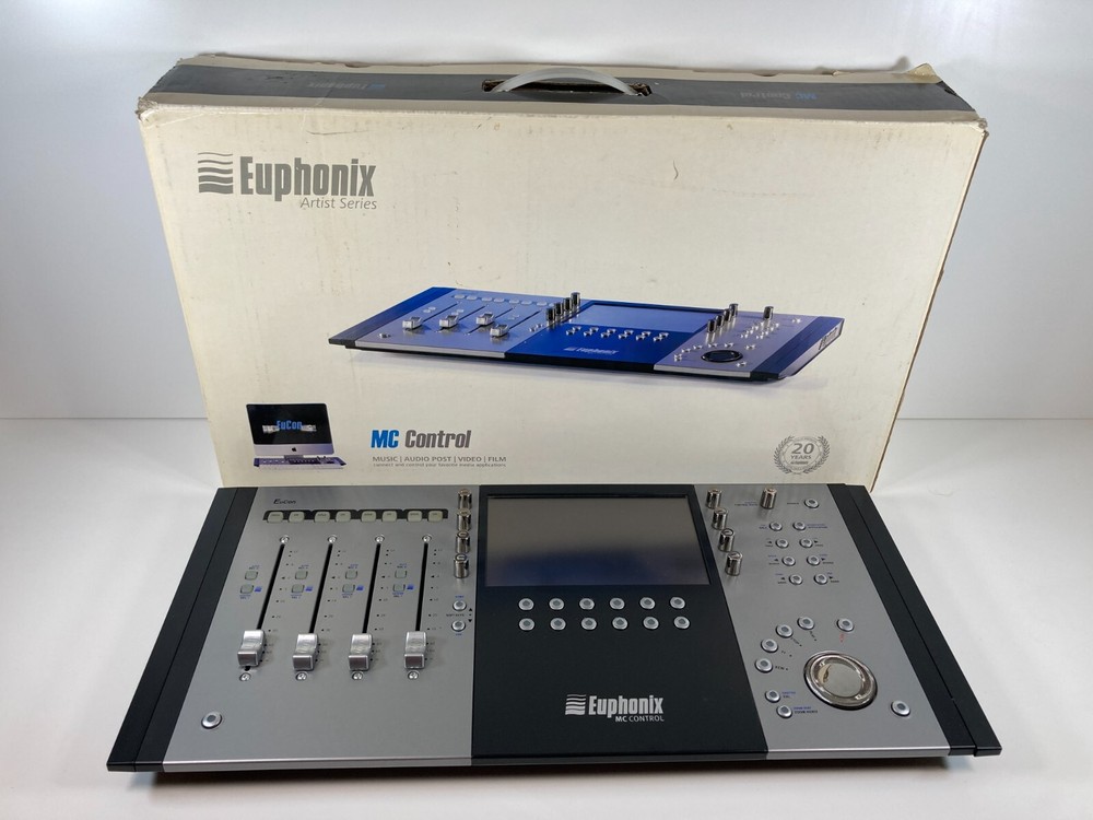 Euphonix MC Control Avid Audio Media Controller Mixer with Power Adapter in Box