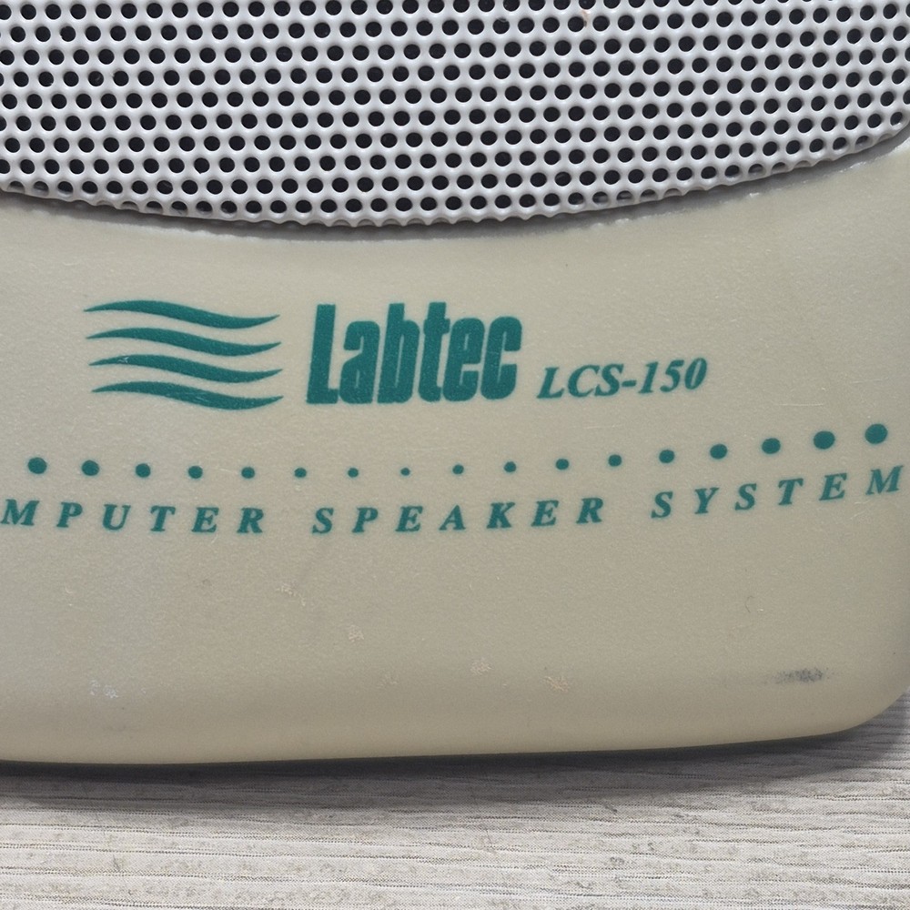 Vintage Computer Parts: Used Labtec LCS-150 Computer Speaker System