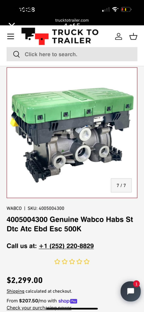 semi trailer abs module. Waco abs module. Part number 4005004300