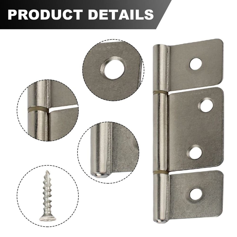 Screw Man Three Leaf Non-Mortised Hinge for Mobile Home & RV Interior Sliver