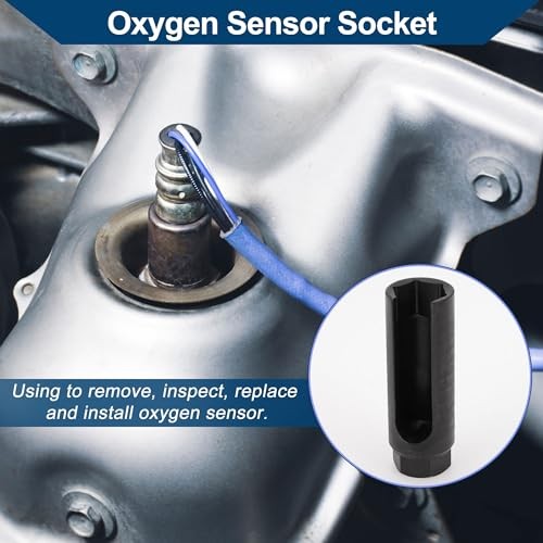 Oxygen Sensor Socket O2 Sensor Removal Tool for Most Car with Side Wire Cutout