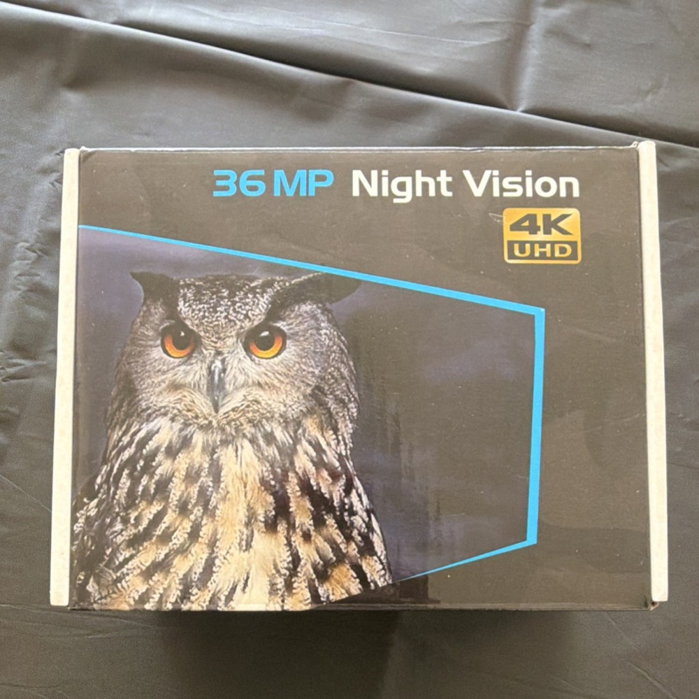 36MP Night Vision Binoculars 4K UHD Digital Display IR Illuminator Black