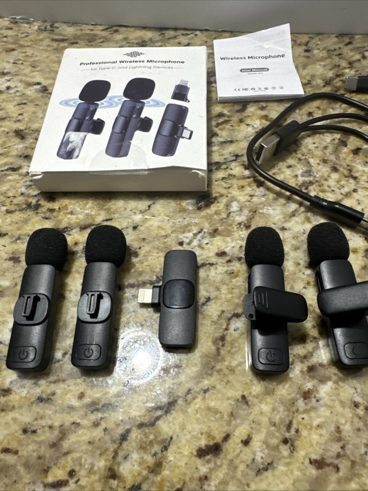 Wireless Lavalier Type C Lapel Microphone Model M2 Preowned Cpix