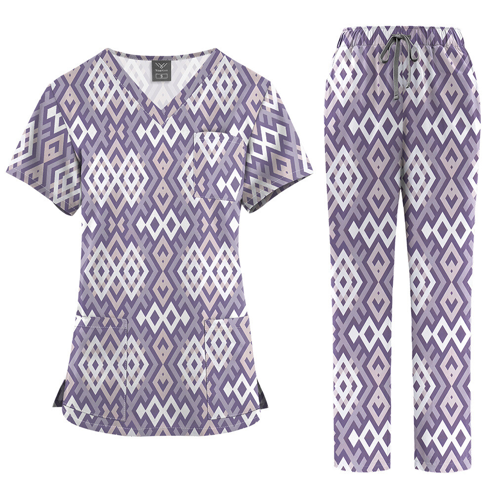 Modular Women’s Scrub Top – Versatile V-Neck, Functional Design
