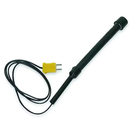 Temperature Probe, Mini Plug, Type K, 4Jpl9