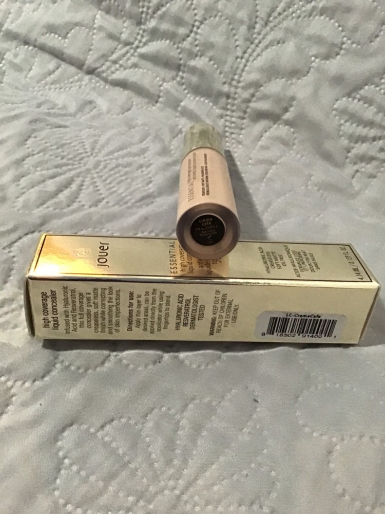 JOUER Essential High Coverage Liquid Concealer CREME CAFE new in box