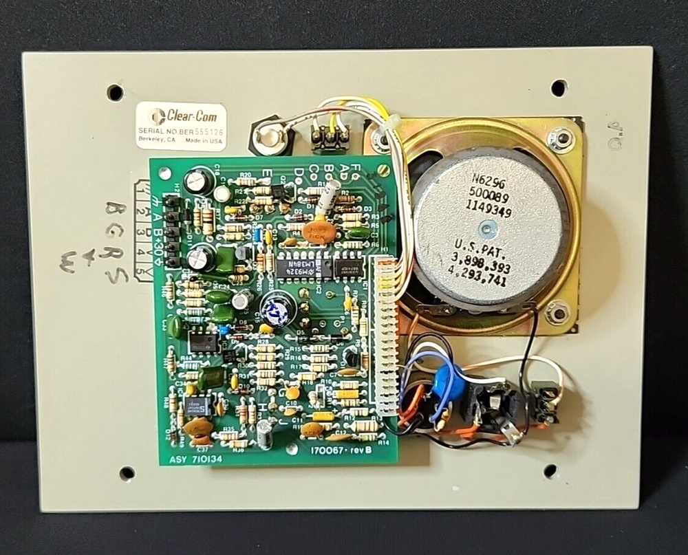 Clear-Com KB-111A Speaker Station