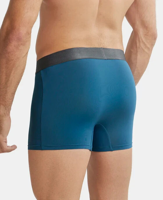 Jocky Men Tactel Microfiber Elastane Stretch solid Trunk with Moisture move IC28