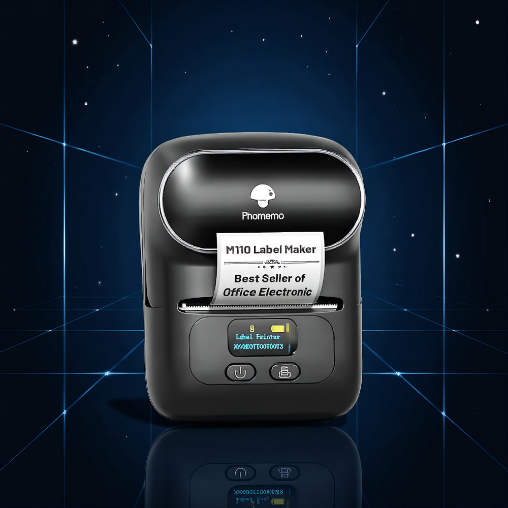 Phomemo M110 Bluetooth Label Maker Machine Portable Wireless Thermal Printer
