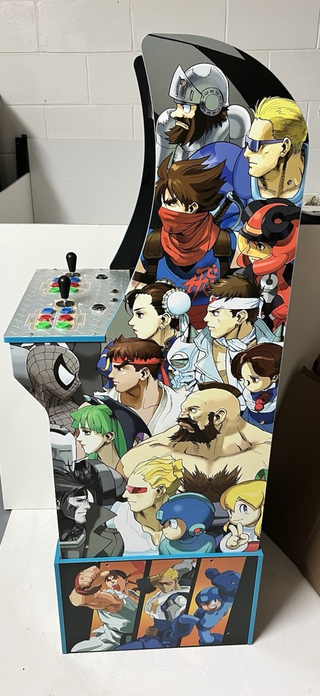 Arcade1UP Marvel vs Capcom Arcade With Riser/ Stool 🔥 GREAT CONDITIONS