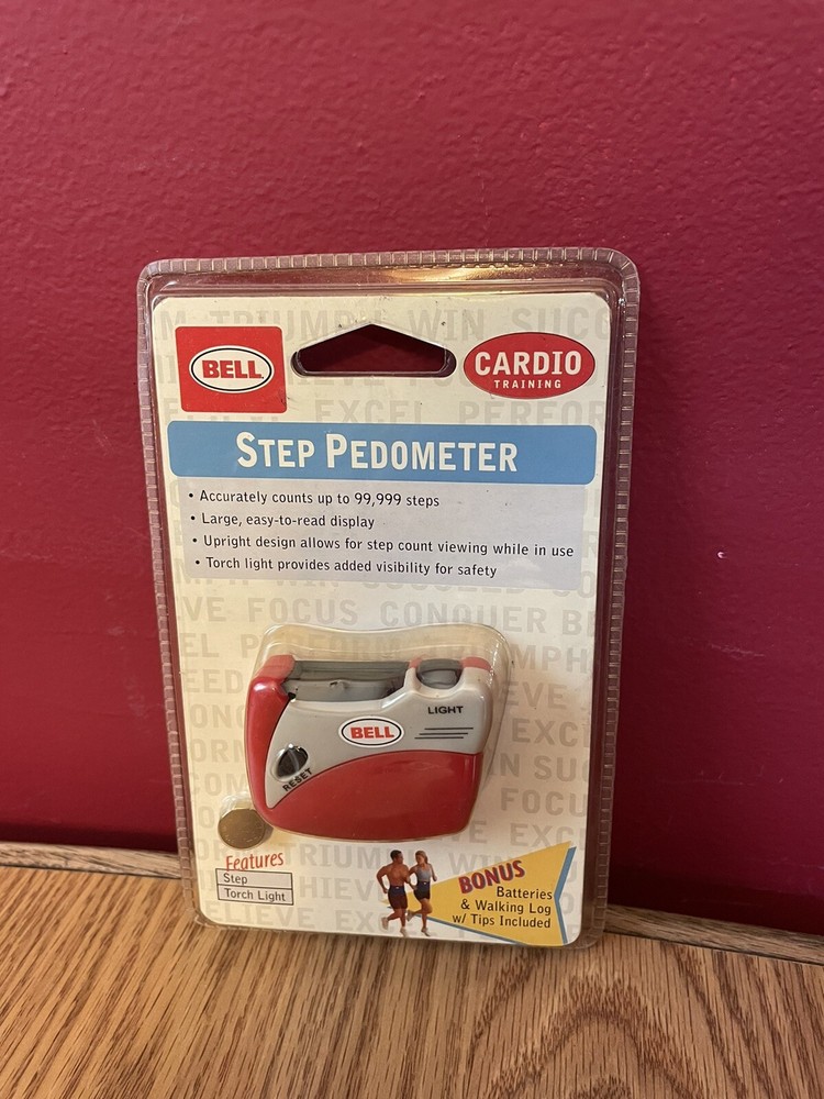 BELL CARDIO TRAINING STEP TORCH LIGHT PEDOMETER NEW In Package