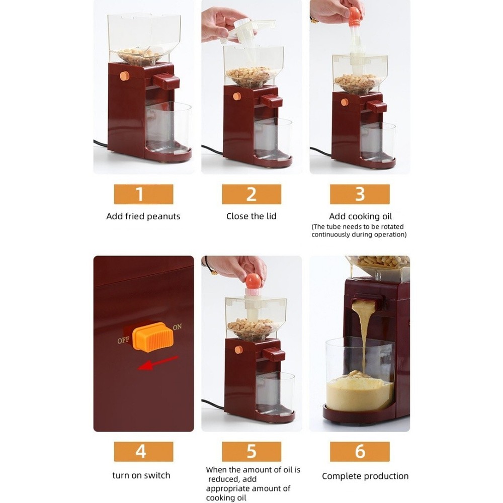 Sesame Peanut Butter Maker Nut Grinder Machine 120W Electric Paste Mill