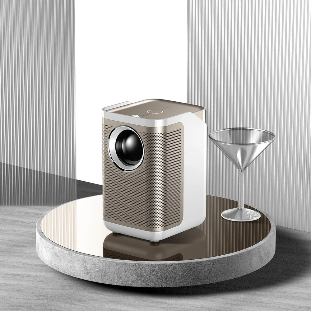 ZEEMR D1 PRO Home Smart Portable Projector 1080p w/ 4k Decoding -White