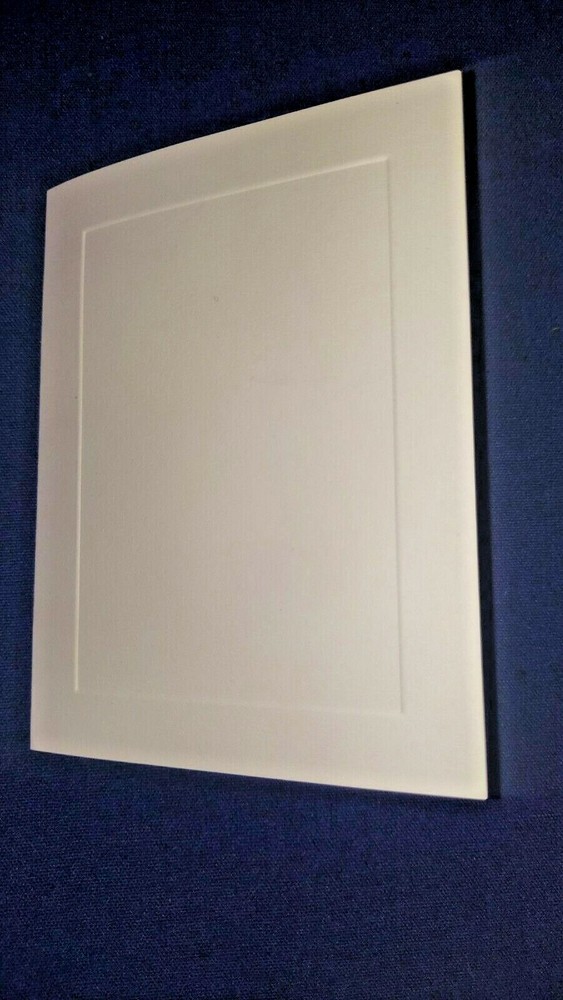 VINTAGE Card 50/pk Embossed Rectangular Panel  5 3/4" x 4 1/2" folded Ivory