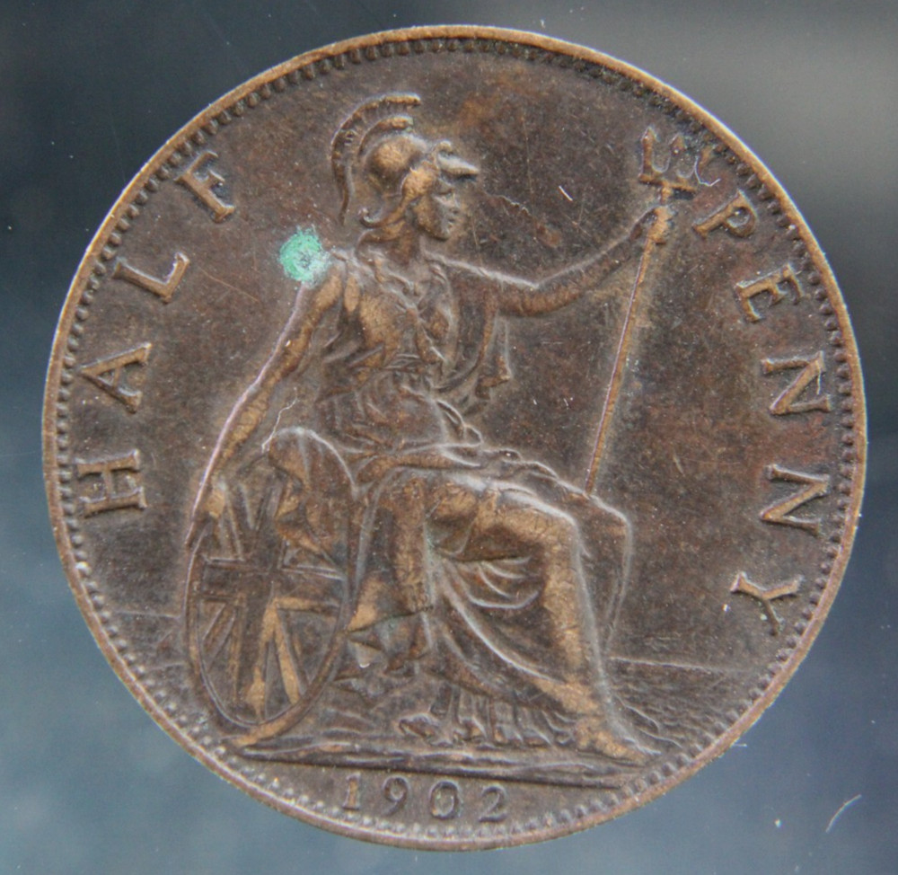 Great Britain, Half Penny, 1902 bronze coin