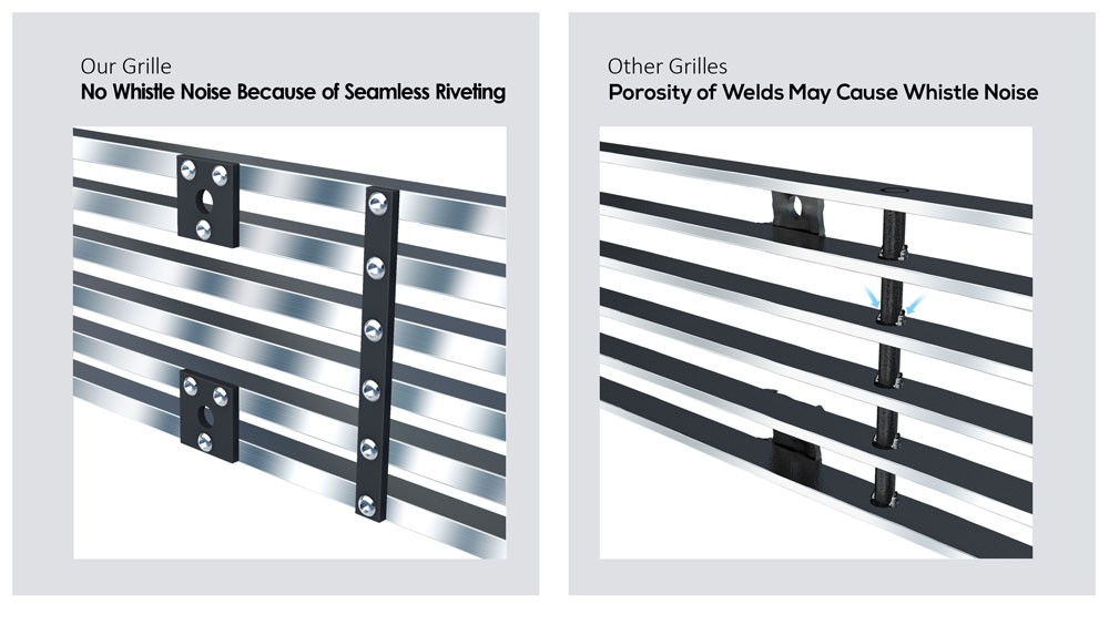 For 2005-2006 Chevy Silverado 2500/3500 Main Stainless Chrome Billet Grille