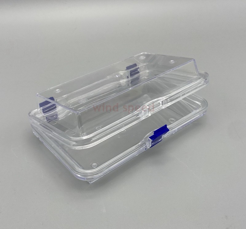 2Pcs Hinged Display Box Clear Membrane storage Boxes Denture False Teeth Case