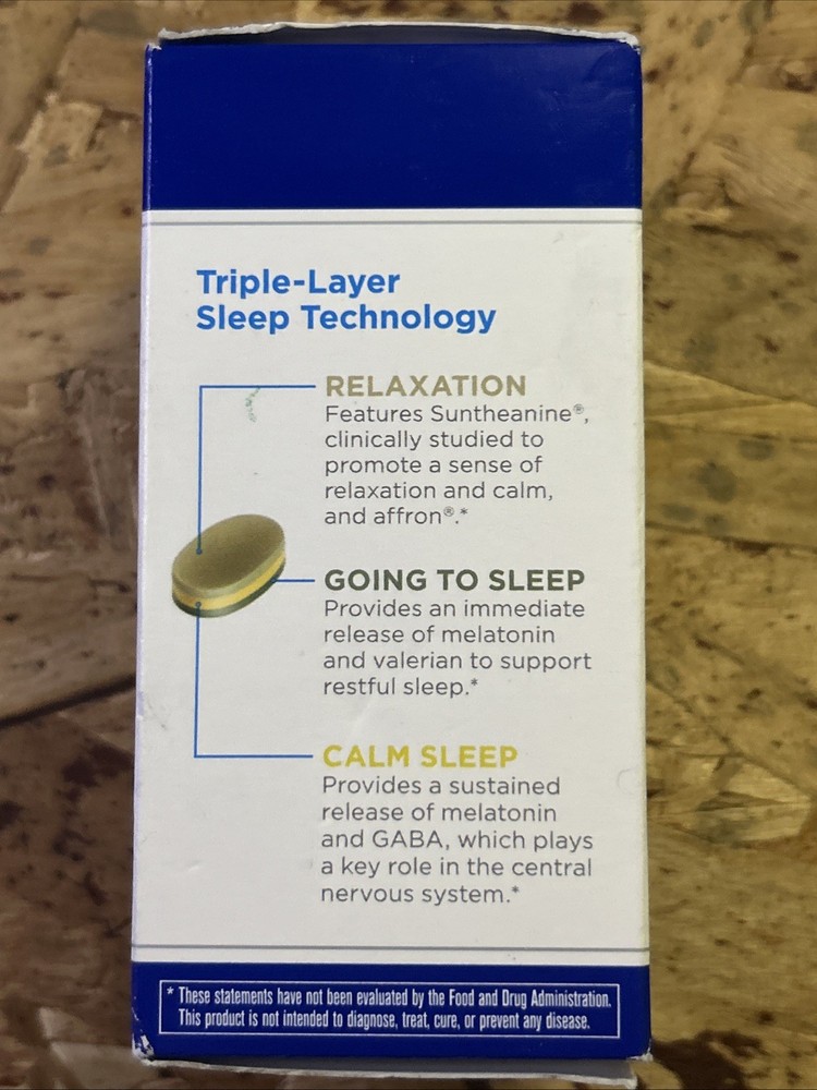 GNC Tri-Sleep, Triple-Layer Sleep Technology, 60 Caplets, Exp 05/2026