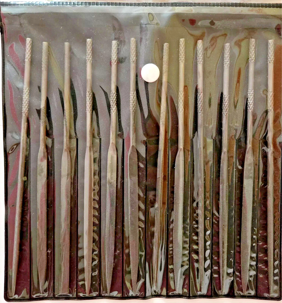 12 Pc Set Mini Smal Needle File Assorted Shaped