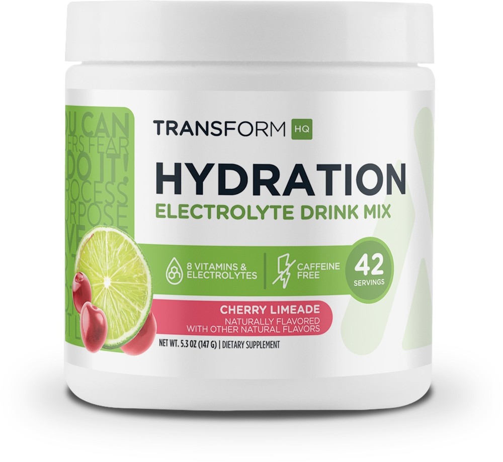 TransformHQ Hydration 42 Servings (Cherry Limeade) - Electrolyte Drink Mix