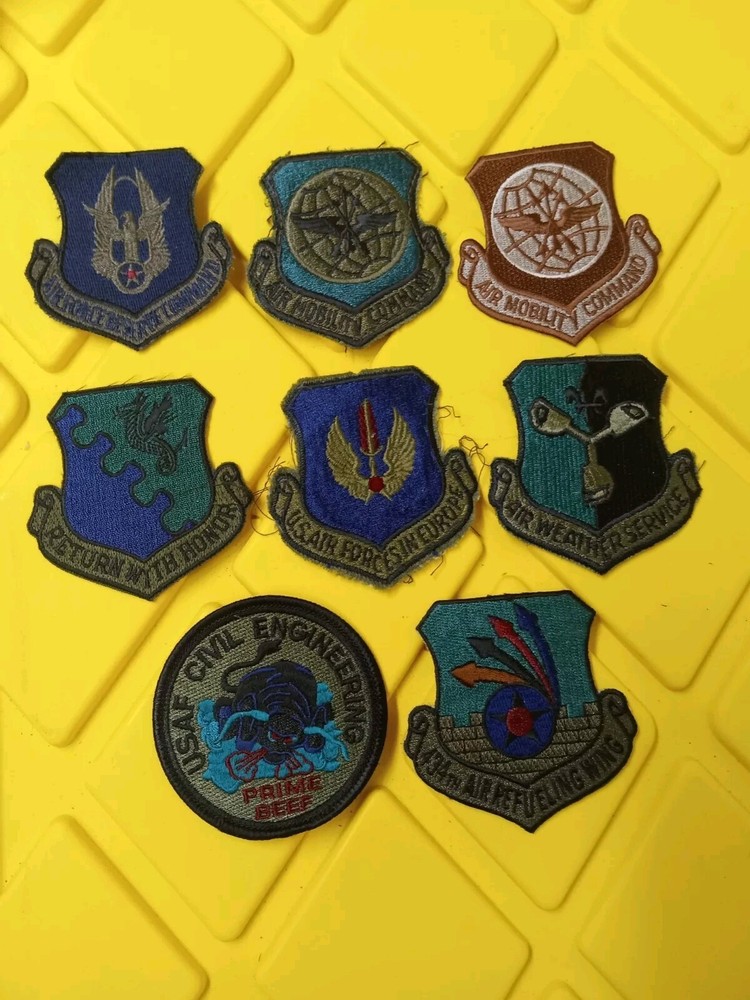 8 MISC US AIR FORCE PATCHES GULF WAR
