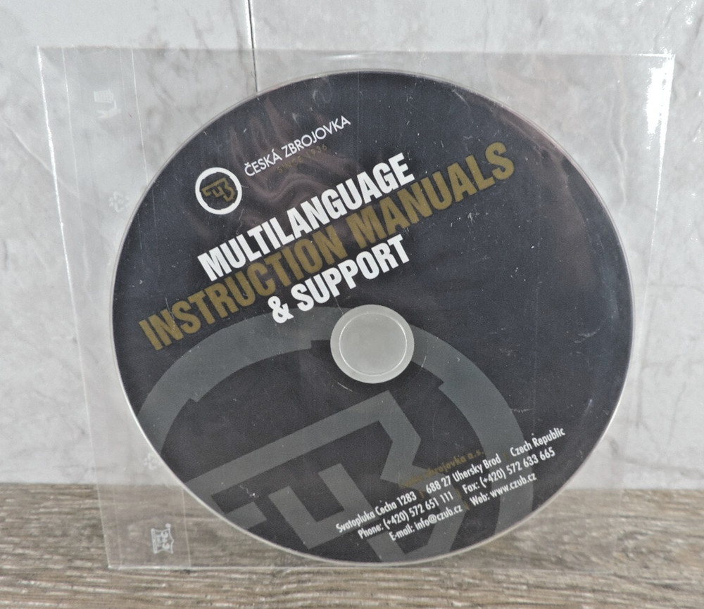 CZ Multilanguage Instruction Manuals & Support CD