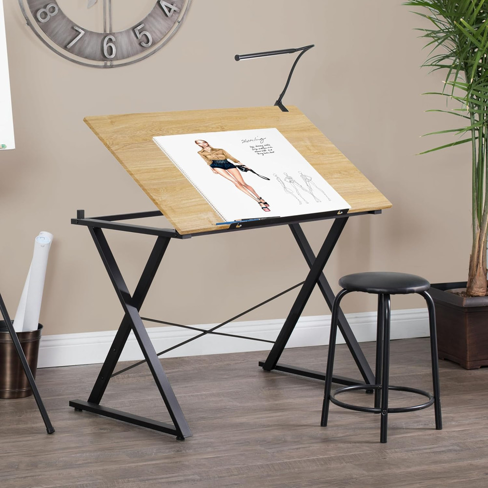 Axiom II Drawing/Drafting Table with 42" Wide Adjustable Top