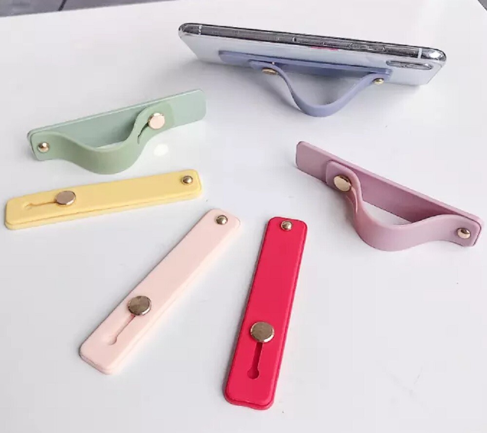 4-Pack Self-Adhesive Finger Grip Strap & Phone Kickstand for iPhone/iPad